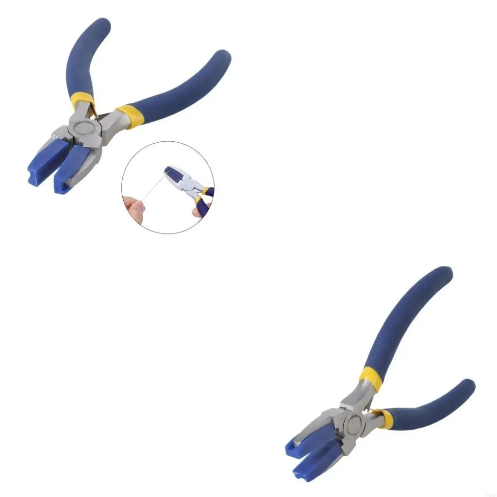 

P82E Handy Flat Nose Pliers Equipped with 2 Additional Plastic Jaws for Gentle Handling