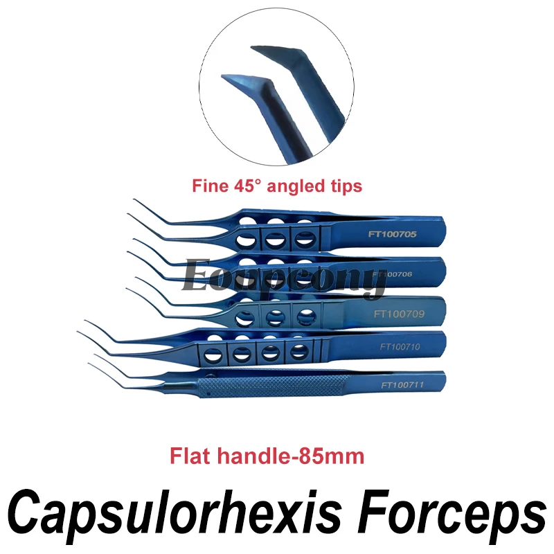 

Capsulorhexis Forceps 85mm Length Inamura Corydon Style Utrata Forceps Ophthalmic Surgical Instruments