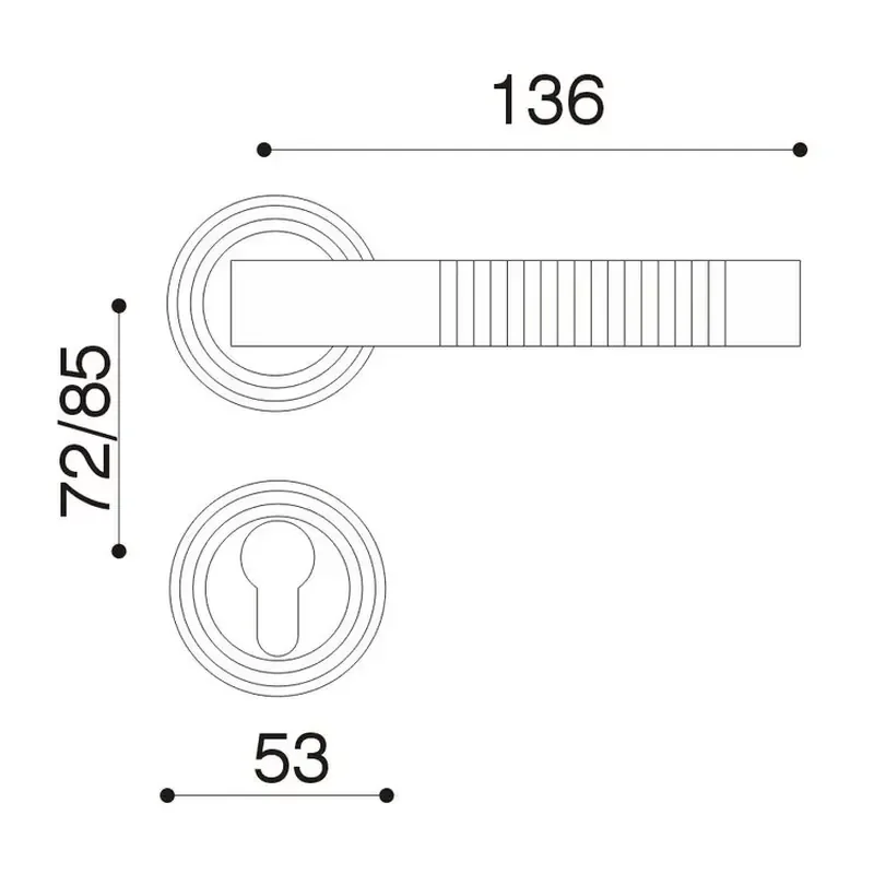 Manufacturer New Double Sided Indoor Door Handles With Locks and Hinges Brass Door Handles