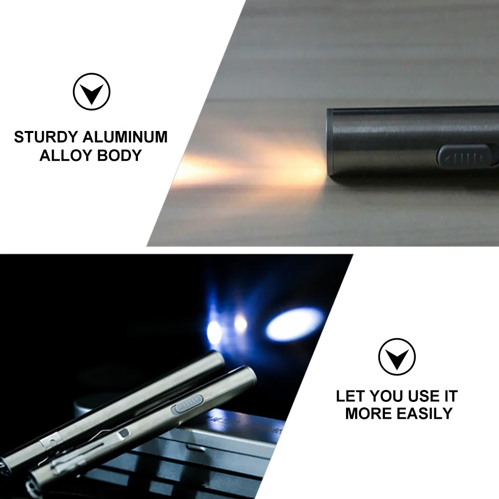 

2 Pcs Marble USB Charging Pen Light Nurse Medical Rubber Hospital Inspection Lamp