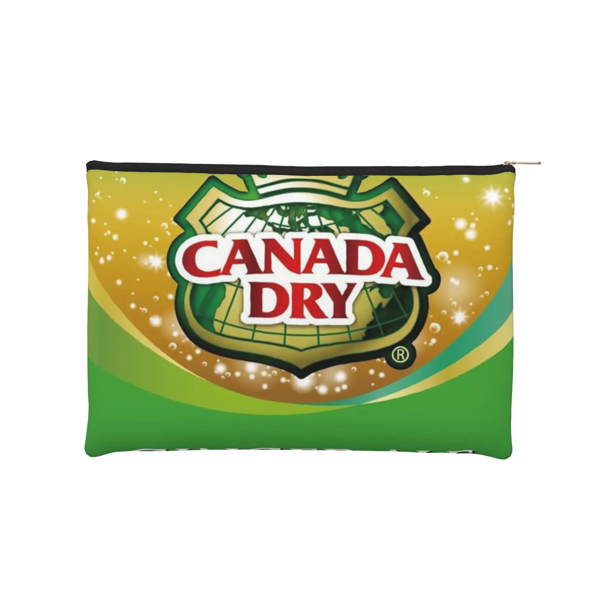 

Складная косметичка Canada Dry Ginger Ale Sparkle Logo, дорожная косметичка Canada Dry на молнии, несессер для путешествий