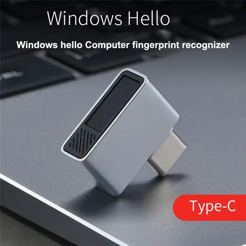 BAAJ-Mini USB Fingerprint Reader For Windows 7/10/11 Type-C Biometric Scanner Laptop PC Fingerprint Unlock Module Durable Easy T
