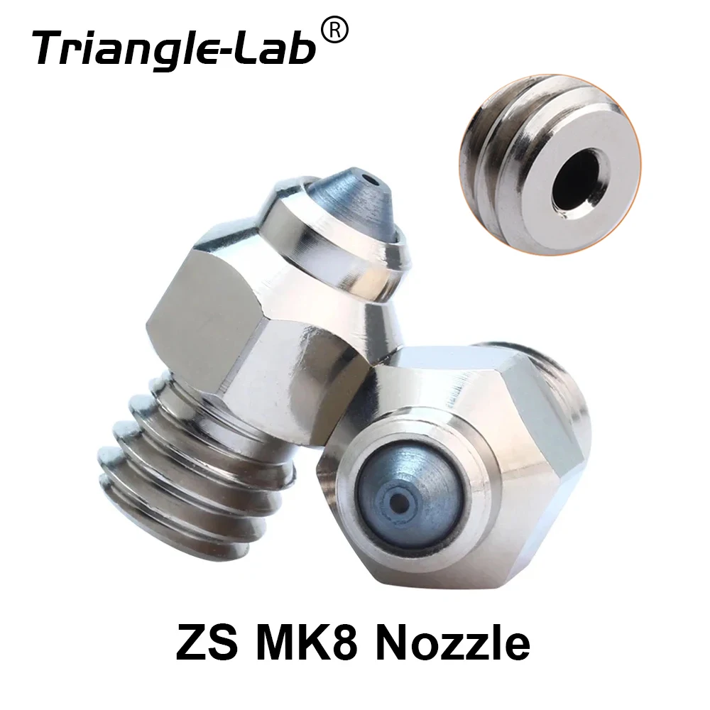 

Насадка Trianglelab ZS MK8 для 3D-принтеров hotend 1,75 мм, нить J-образная головка cr10, тепловой блок ender3 hotend m6, резьба