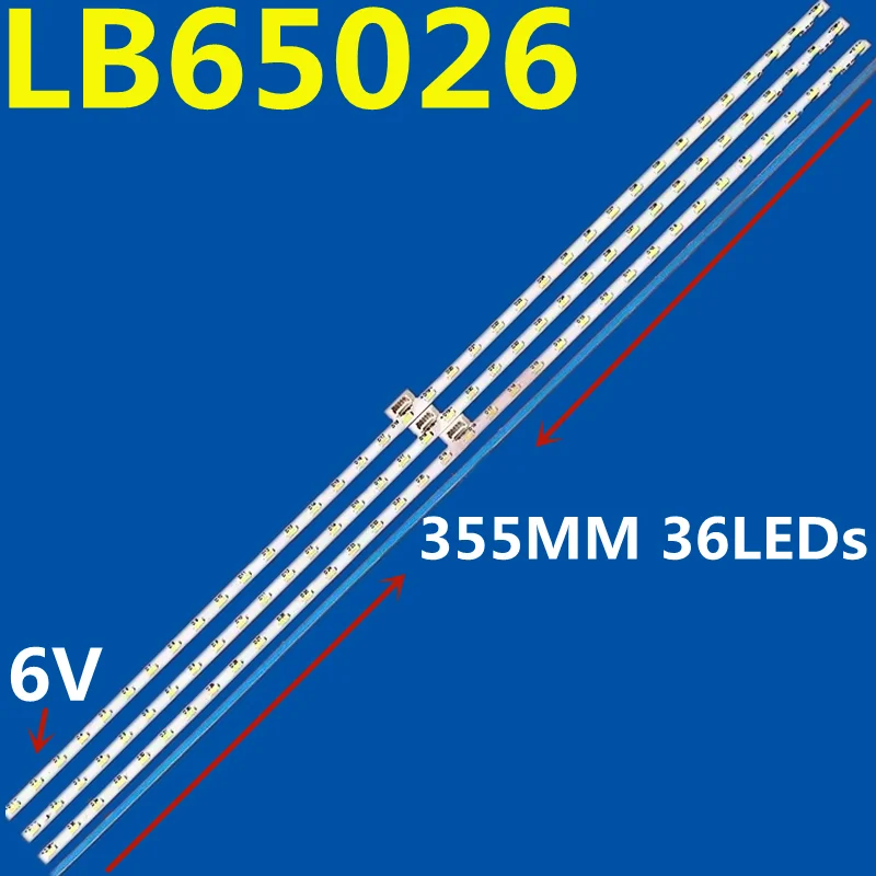 Tira de retroiluminação LED para LB65026, V0-01, V1-02, V2-02, V3-02, KD-65S8500D, KD-65SD8505