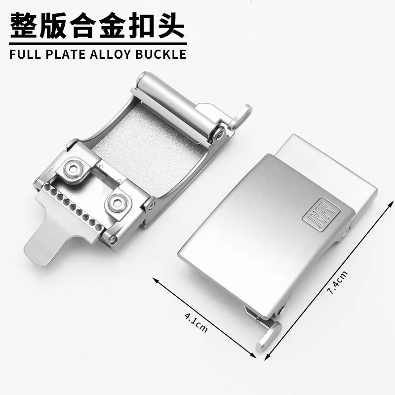 Tactical buckle belt for outdoor sports, quick release alloy automatic buckle canvas belt, men's high-end look