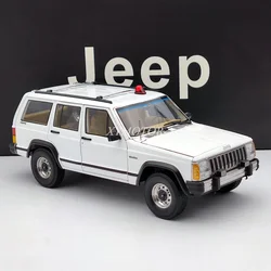 1/18 For Jeep Cherokee XJ Metal Diecast Model Car Kids Toys Boys Girls Gifts Hobby Display Collection Ornaments White