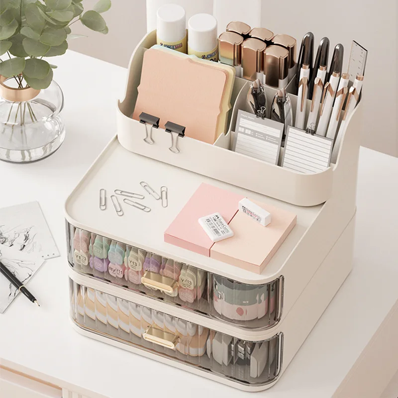 

Drawer Organizer Pen Holder Desktop Sundries Desk Students Children Stationery Supplies Shelf Organizer Makeup Organizer