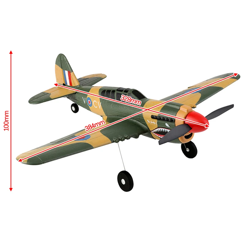 Wltoys-Six Axis RC Fighter Airplane, Planador Elétrico, Aeronave não tripulada, Brinquedo ao ar livre, Stunt Plane, A220, A210, A260, 2.4G, 4Ch, 6G, 3D