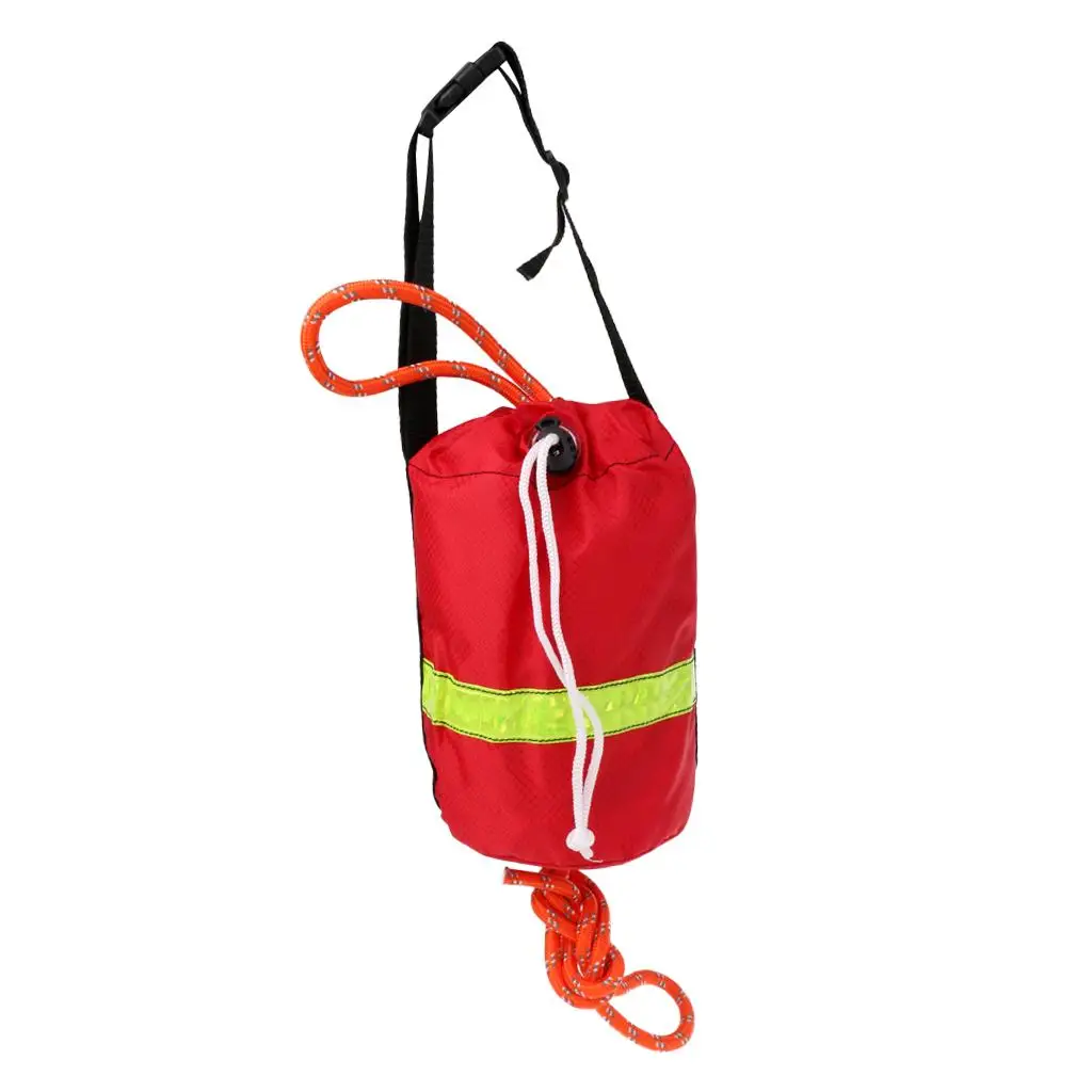 

Throw Rope Rescue Bag with Reflective Rope Safety Equipment for Canoe Boat Pulleys Compatible Sailing and Water Sports