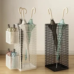 Rust-Resistant Metal Umbrella Stand Storage Rack for Doorway Durable Organizer Modern Entryway Stand Large Capacity