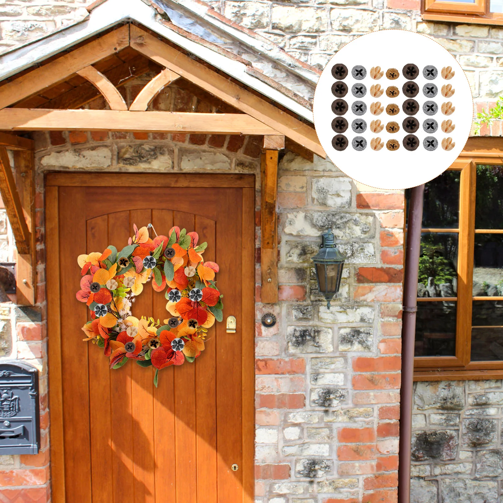 

35Pcs Dried Eucalyptus Fruits Lifelike Small Decorations for Xmas Wreaths and Home Decor Dried Eucalyptus Fruits