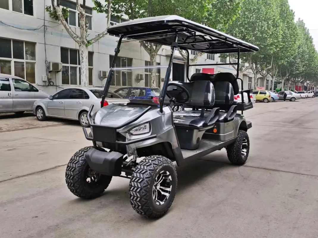 6 Passenger 6 Seater Steel New Energy Vehicle Electric Utility Buggy Golf Carts for Sale