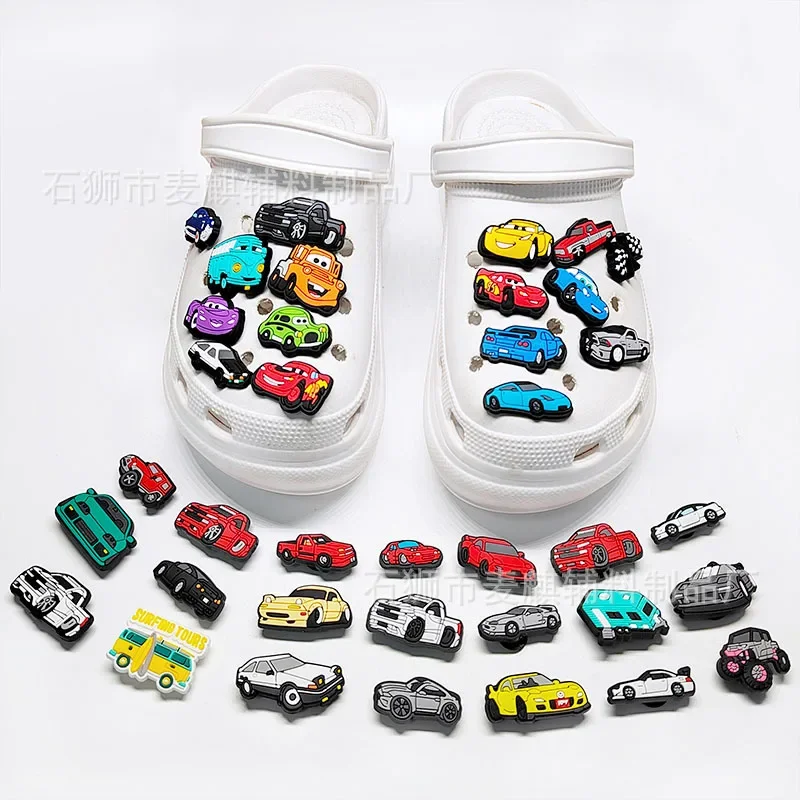 37Pcs Toy Story Series Cute Shoe Charms for Clogs Bubble Slides Sandals PVC Shoe Decorations Buckle Accessories for Kids