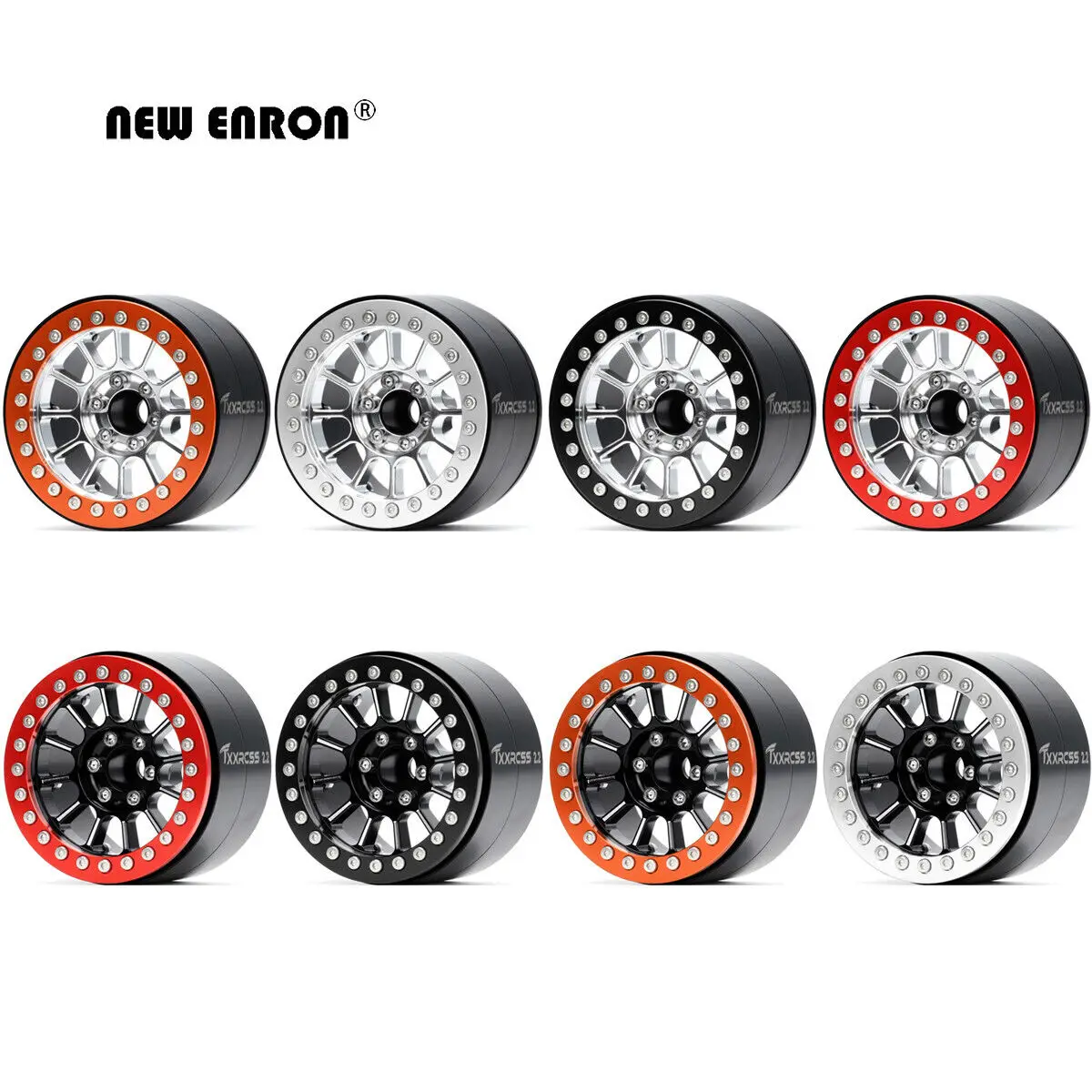 

NEW ENRON Heavy Brass & Aluminum 2.2 inch -9.5MM Offset Beadlock Wheel Rim For RC 1/10 TRX4 SCX10 90046 90047 TRX6 Yeti Wraith