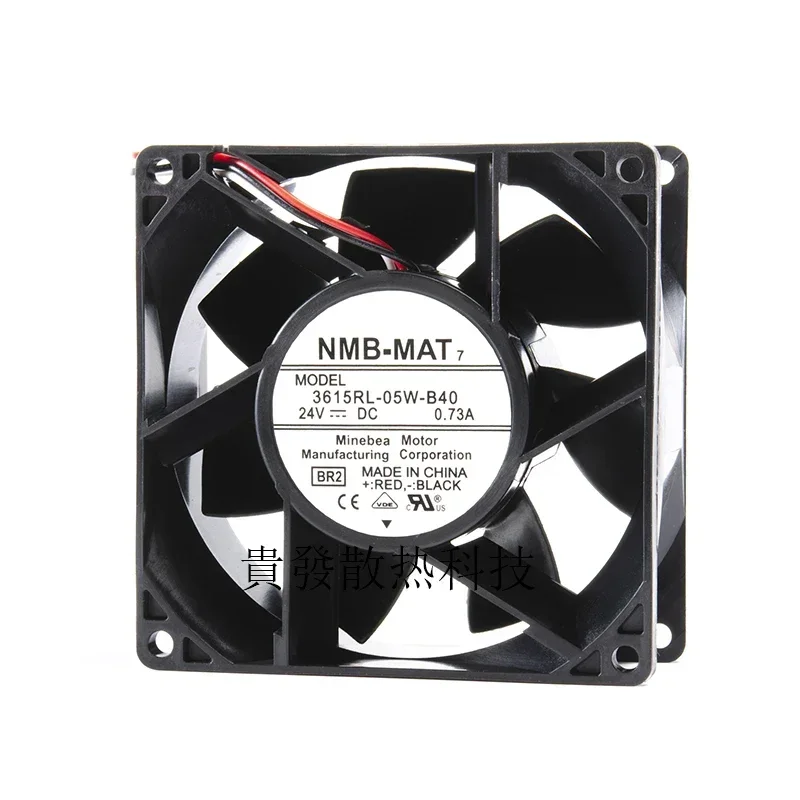 

+New 9cm for NMB 3615RL-05W-B40 9038 DC24V 0.73a 90*90*38MM frequency converter fan
