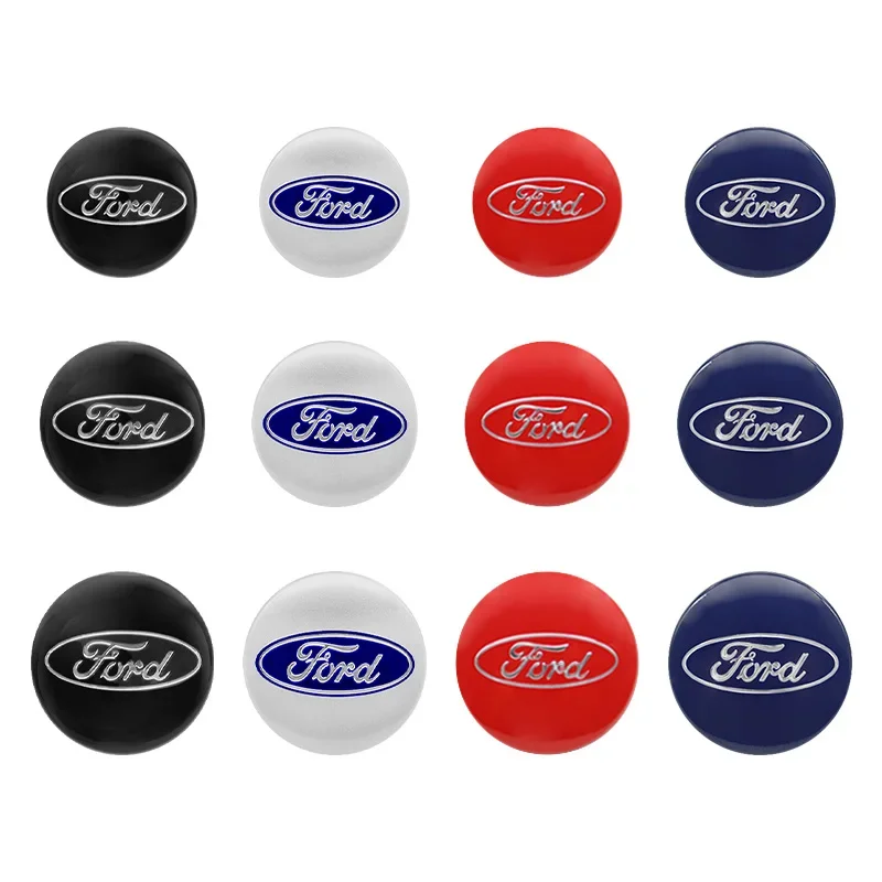 4 szt. 56mm 60mm 65mm Naklejki na kołpaki felg samochodowych, emblematy, naklejki na piasty kół do Forda Fiesta Mondeo Fusion Edge mk2 Focus, akcesoria samochodowe — 2