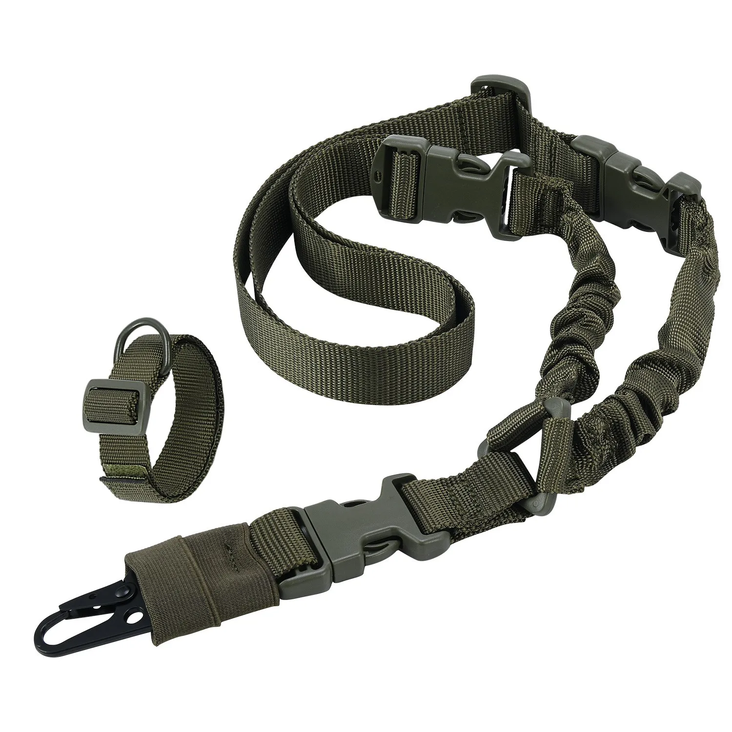 

1PCS Tactical Single Point Gun Sling Shoulder Strap Rifle Rope Belt with Metal Buckle Shot Gun Belt Hunting Accessories
