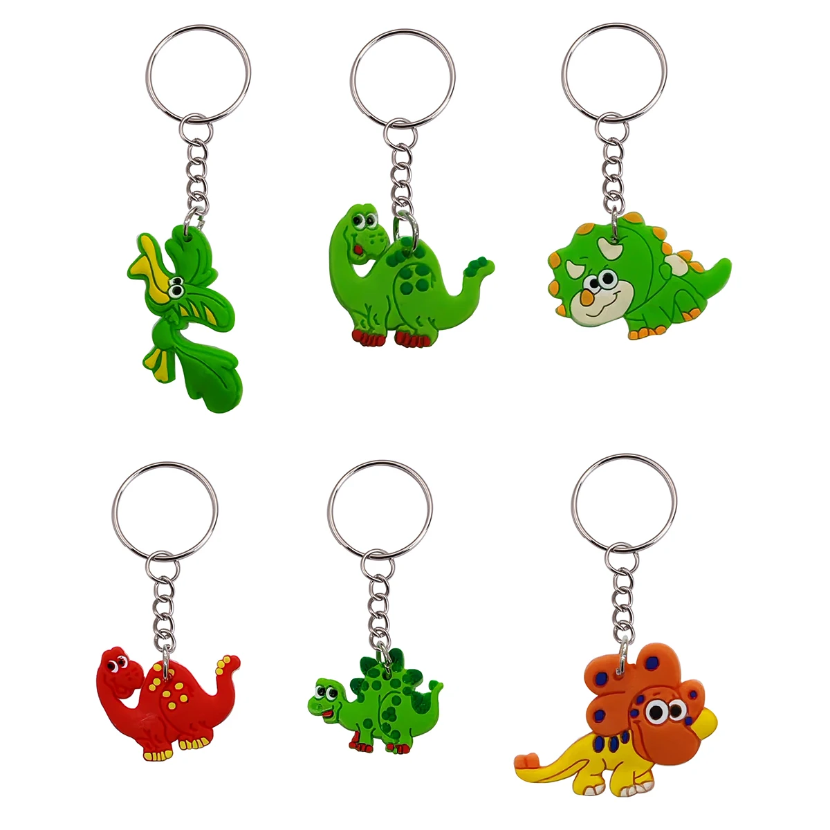 36 Stück Cartoon-Tier-Schlüsselanhänger, Mini-Dinosaurier-Schlüsselanhänger als Klassenzimmerpreise, Dekoration für Handtaschen, Geburtstagsparty-Geschenke – Detail 5