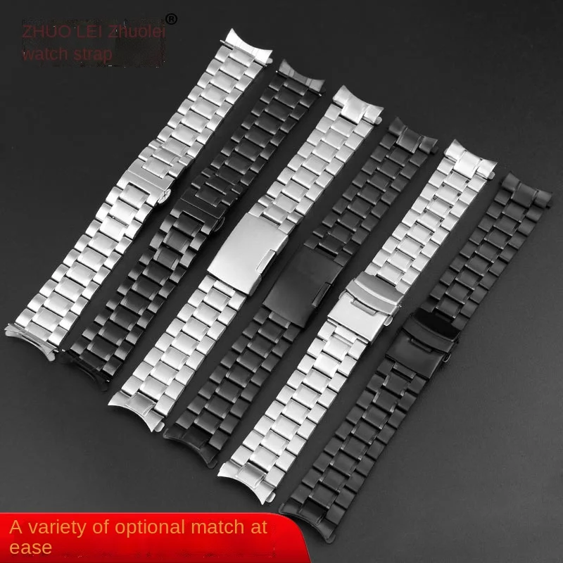 Stainless Steel Watchband Curved Strap For Casio EFV-540 BEM501/506 EFB-660 BEM-506 ECB900 Men's Bracelet Wristband 20mm 22mm