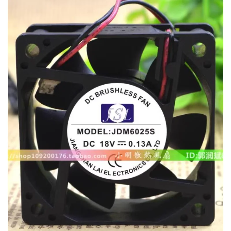 

New CPU Fan for JSL JDM6025S 18V 0.13A 2-wire Inverter Silent Cooling Fan 6025 60*60*25MM