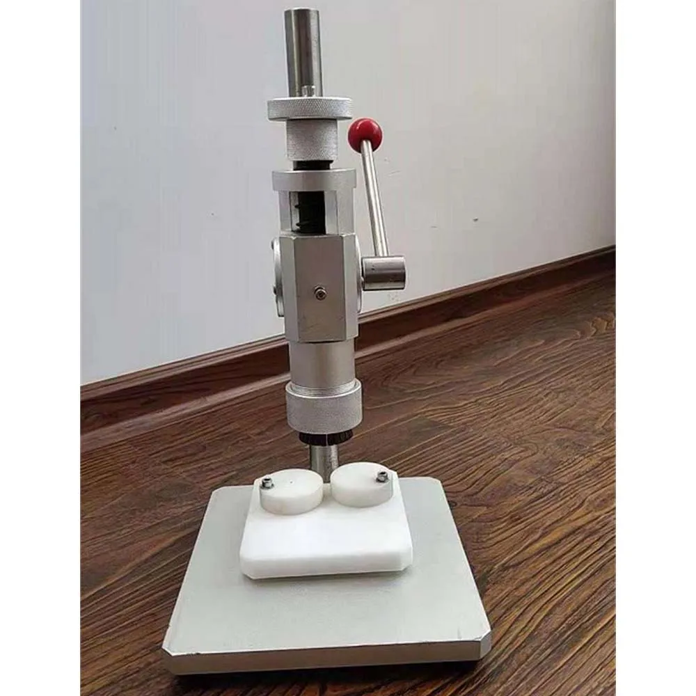 Máquina taponadora de botellas de Perfume Manual, máquina de sellado a presión, sellador de boca de botella prensado de anillo medio