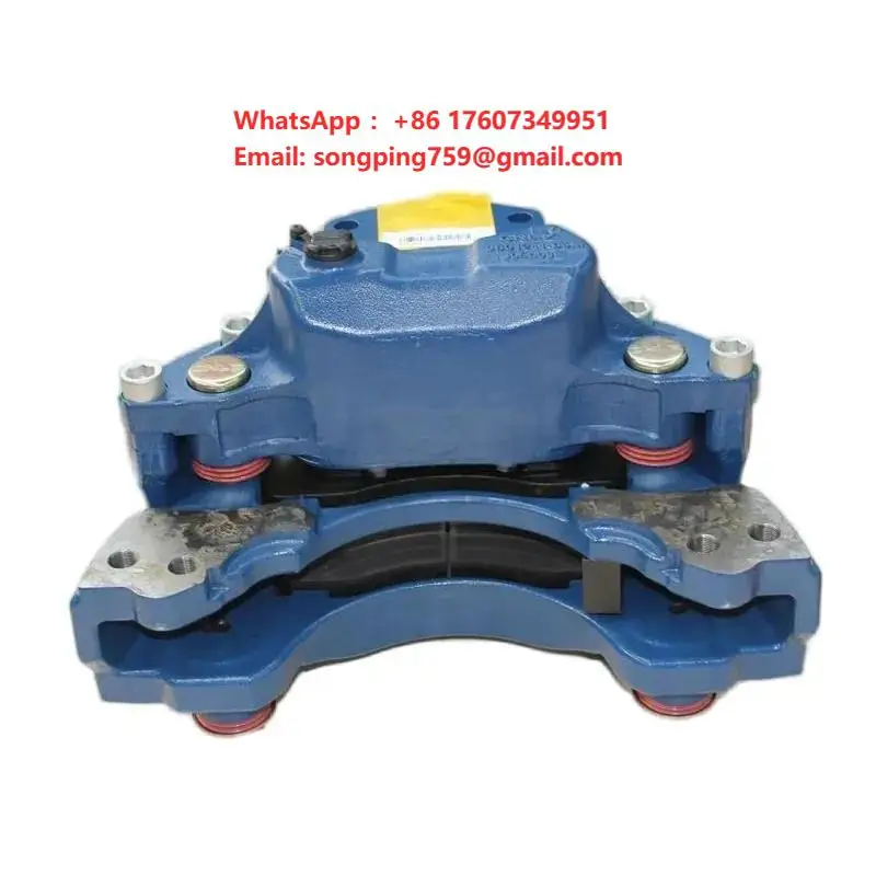 Bus Brake Calipers Assy for Dongfeng Nanjing Golden Drgon Left Brake Caliper with Friction Pad Assembly OEM 3501025BA4S/A