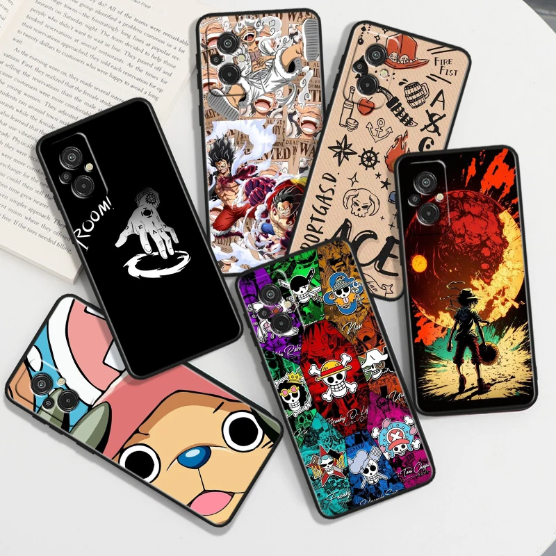 One Pieces Anime For Xiaomi Redmi 12C 11A 11 10C 10X 9T 9C 9AT 9A 8A 7A S2 6A A1 Plus Black Soft TPU Phone Case