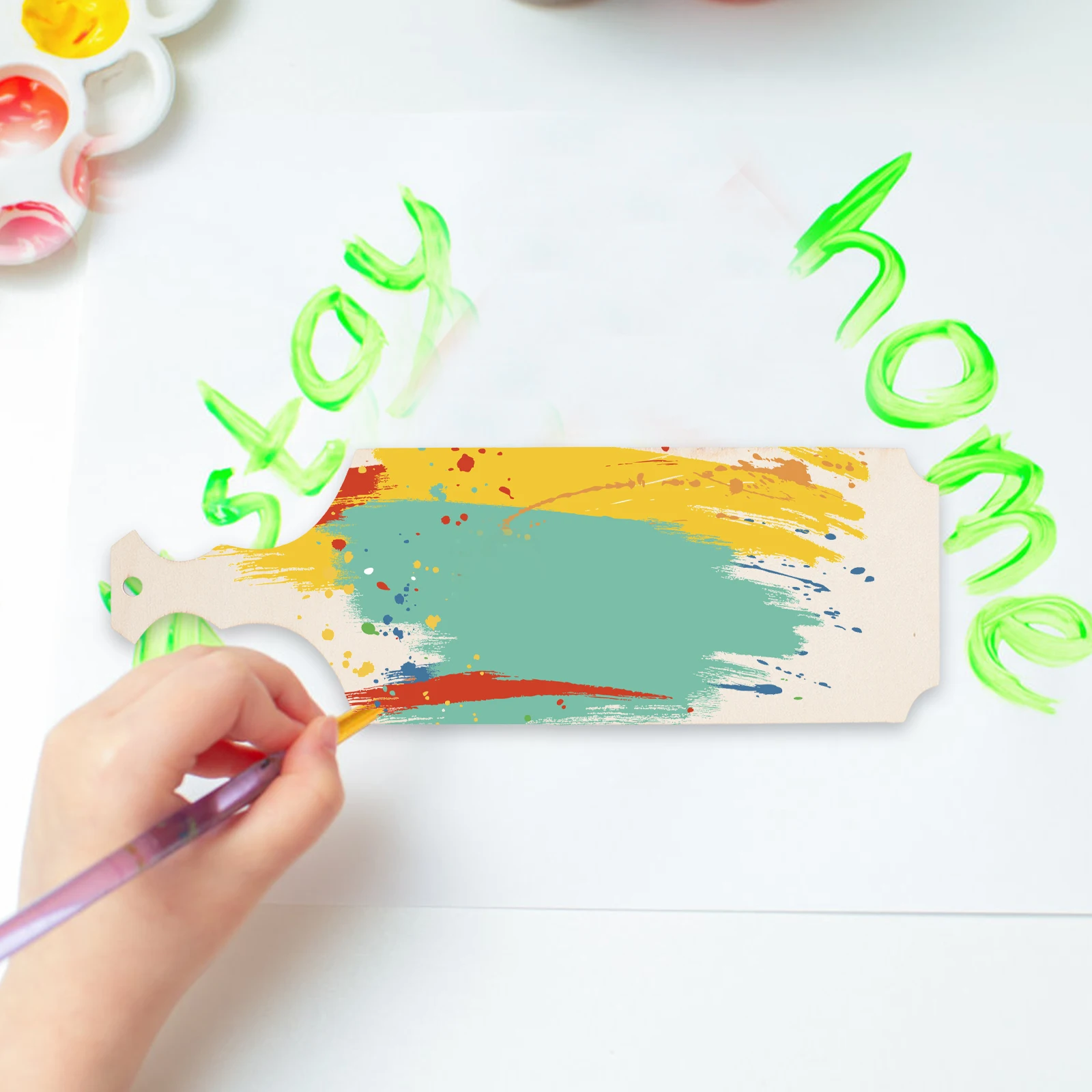 

5pcs Wood Cutting Board Unfinished Craft Wood Board For Diy Projects Bread Plate Cup Mat Table Decoration Photo Prop Craft