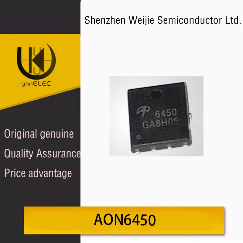 

Brand New Original AON6450 N-Channel 100V 52A DFN8-5x6 MOSFET Chip