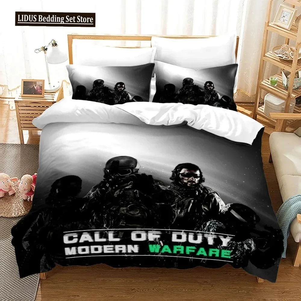 

Call Of Duty Warzone Bedding Set Single Twin Full Queen King Size Game Bed Set Aldult Boys Bedroom Duvetcover Sets 3D Print 020