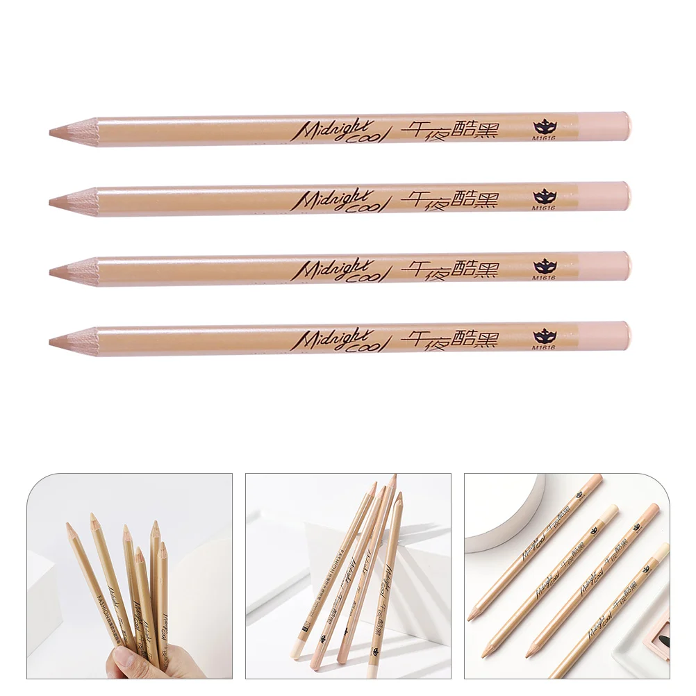 

4pcs Concealer Pen for Dark Circles Freckle Under Eye Brightener Multifunctional Pencil Makeup Travel Portable