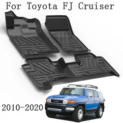 LHD 자동차 바닥 매트, 도요타 FJ 크루저 2010 - 2015 2018 2020 TPE 왼손 운전 자동 자동차 바닥 매트 카펫 액세서리