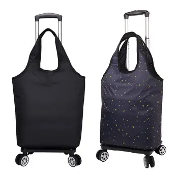 Sac de Voyage à Roulettes Multifonctionnel pour Adultes, Valise à Roulettes, Sac à Dos à Roulettes, Chariot de Shopping, Parapluie, 05/09/2018