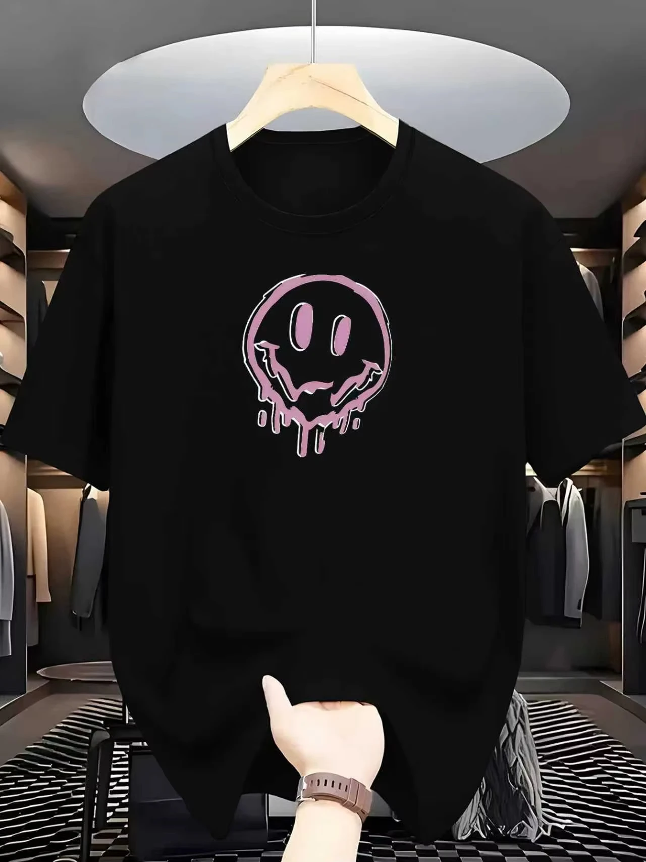 

Женская сетчатая футболка с принтом, молодежная повседневная удобная модная дышащая повседневная одежда с короткими рукавами