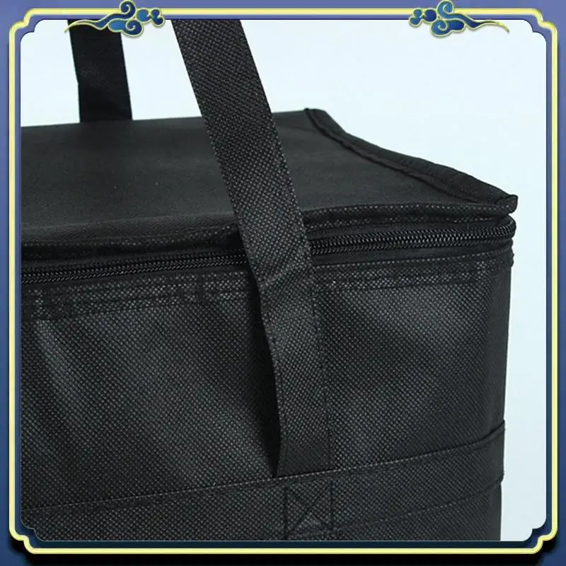Portable Lunch Cooler Bag Folding Insulation Picnic Ice Pack Food Thermal Bag Drink Carrier Insulated Bag Delivery Bag Eco-Frien