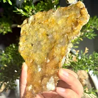 Natural Golden Mica Lepidolite Crystal Slice Polished Stone Slab Reiki Healing Specimen Meditation Home Decor Gifts 6