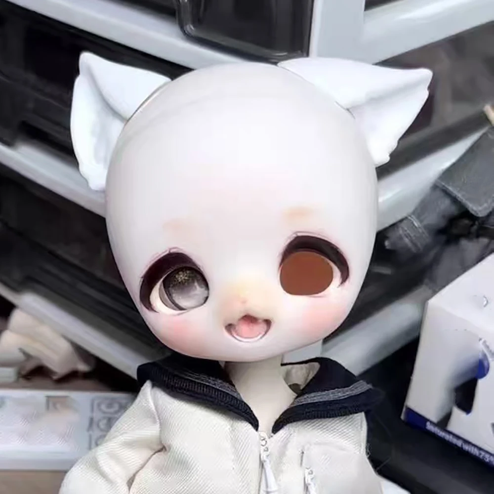 Big Head Doll 1/6 BJD Doll Head Resin Material DIY For Doll No Makeup Doll Toys Gifts