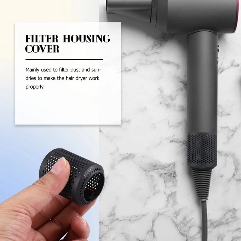 

M08K подходит для фена Dyson HD01 HD03 HD08 пылезащитная внешняя крышка фильтра аксессуары для пылесоса серый