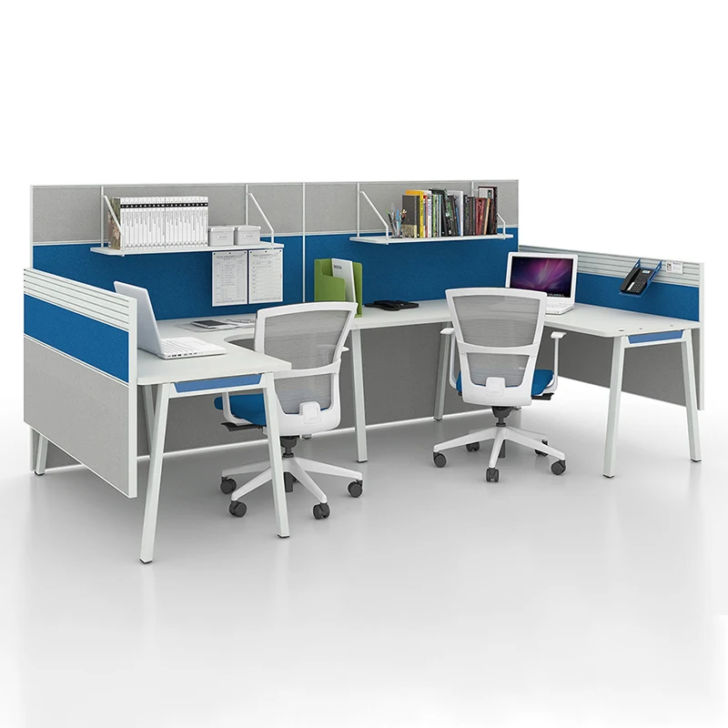 Modern Style 2-3 Person Staff Table Cubicle Office Workstation Wooden Office Furniture with Drawer Factory Price New Collection