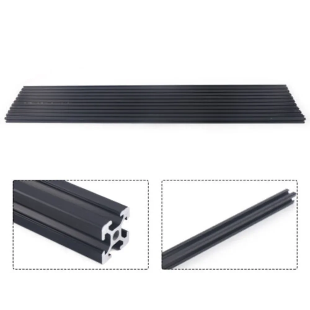 10pcs 3.28ft T Slot 6063 Aluminum Extrusion Professional DIY 3D Printing Materials High Intensity For Instruments W/ Smooth Edge
