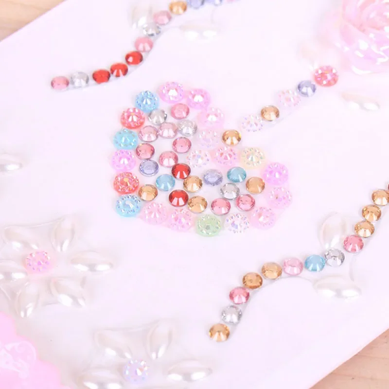DIY joya diamante pegatina autoadhesiva brillo cristal flor grande diamante pegatina diamantes de imitación Scrapbooking