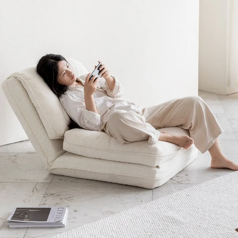 

removable washable single sofa living room folding fabric sofa chair lunch break cadeiras para sala de estar interior furniture