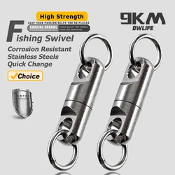 Heavy Duty Fishing Swivels Ball Bearing Swivel with Solid Welded Rings Stainless Steel Swivels Connector Tackle for Saltwater