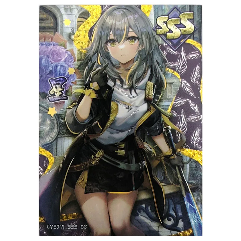 Anime Godin Verhaal Zeldzame SSS Collectible Kaarten Enkidu Black Magician Girl Kamisato Ayaka Stelle Speelgoed voor jongens Verjaardagscadeau