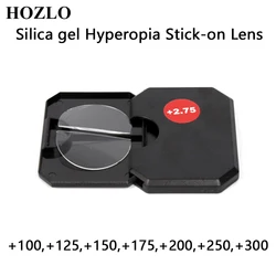 Silica gel Hyperopia Stick-on Lens New Bifocal Reading Glasses Reusable Lens Magnifier For Use Sunglasses Transparent Spectacles