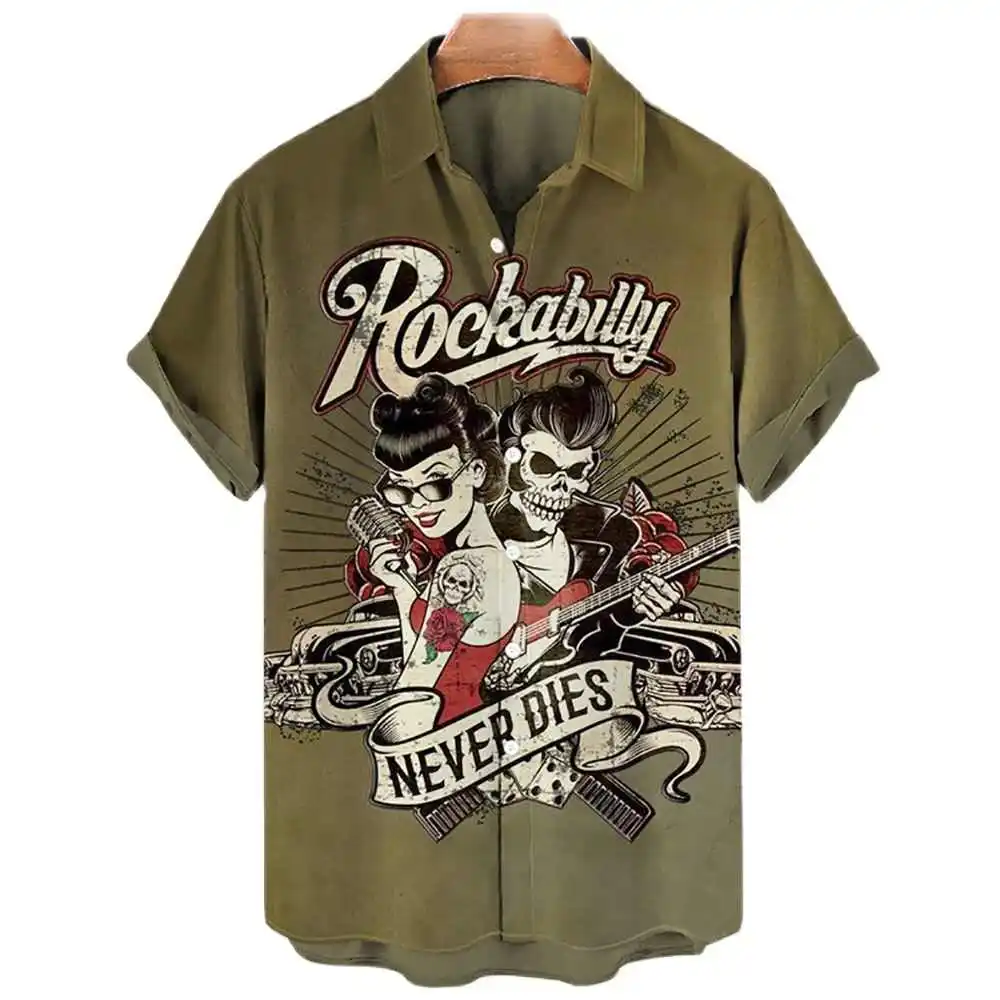 

Casual Printed ort Sve Men's irt Comfortable Cotton Youth Faion Spring Summer Lightweight Iron-free Poli