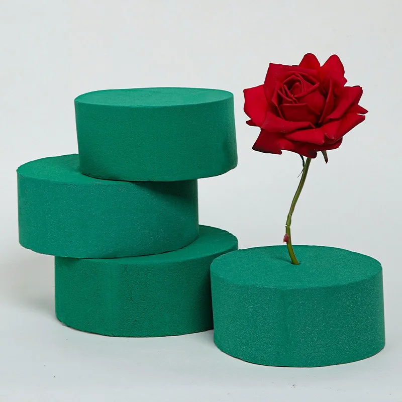 1-50 قطعة إسفنجة زهور متعددة الاستخدام ماصة للماء سهلة القطع زهور طازجة خضراء مفيدة لحفلات الزفاف ديكور الحديقة رغوة الأزهار