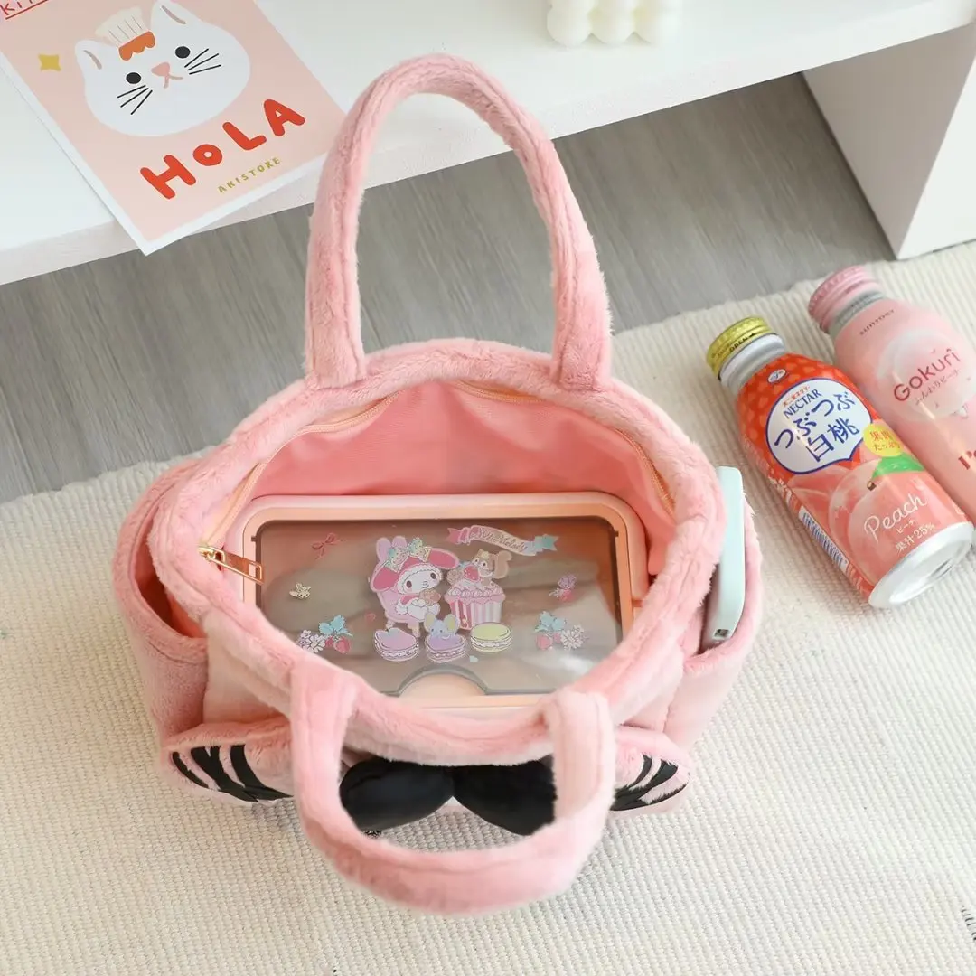 Borsa a tracolla borsa serie Sanrio Kawaii Kuromi My Melody peluche borsa carina regali per ragazze