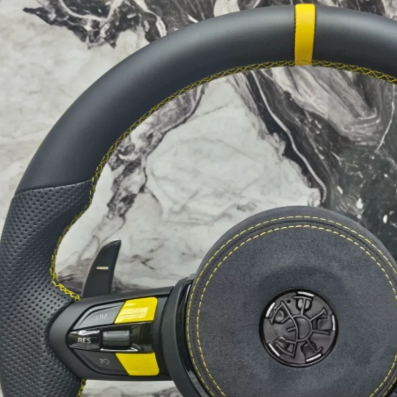 Car Steering Wheel Suede Leather For BMW F07 F10 F20 F22 F30 F32 F34 F36 F33 F80 F82 M3 E70 E90 E92 Steering Wheel Accessorie view 2
