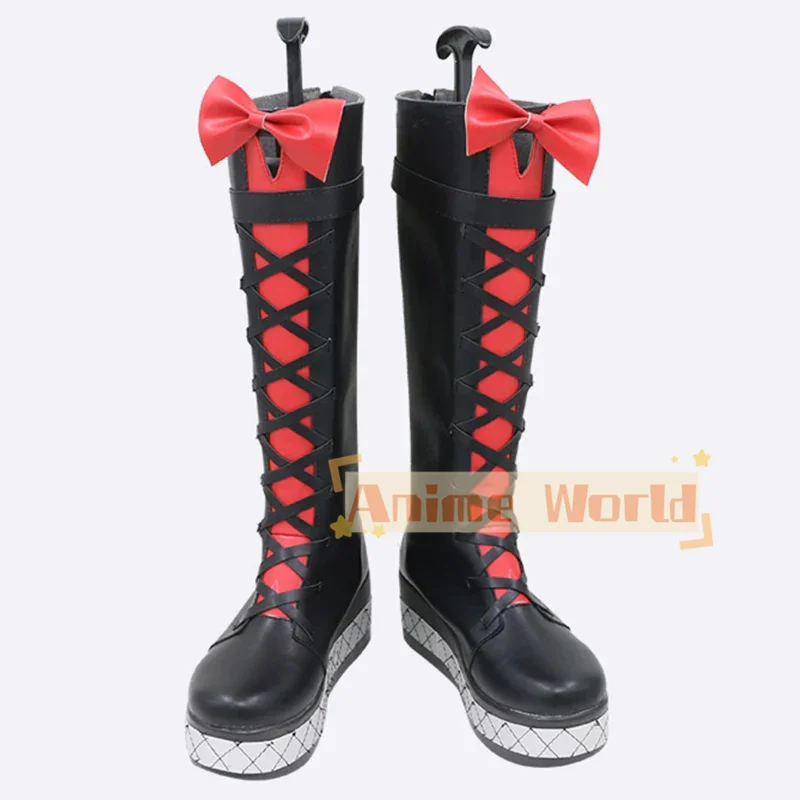 Genshin Impact Goth Girl Daily Meropide "M" scarpe stivali Cosplay stivali di carnevale di Halloween su misura